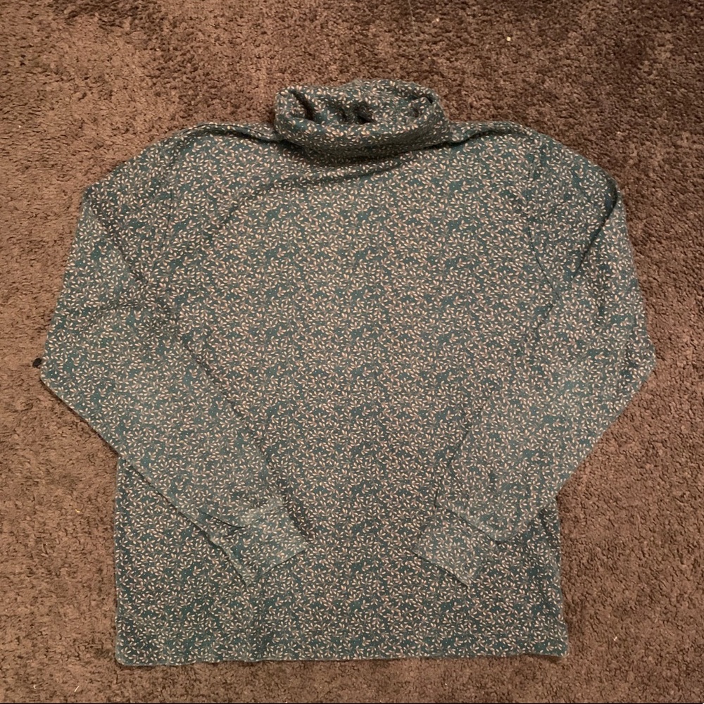 Vintage Karen Scott green turtleneck